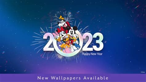 Disney New Year Wallpapers To Ring In 2023 Disney Parks Blog