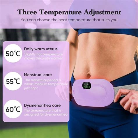 Portable Cordless Heated Massage Pad With Adjustable Heating Levels And ...