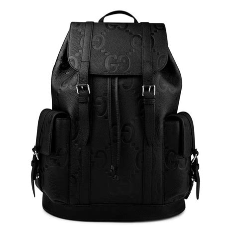 GUCCI Jumbo Gg Backpack Unisex Black Flannels