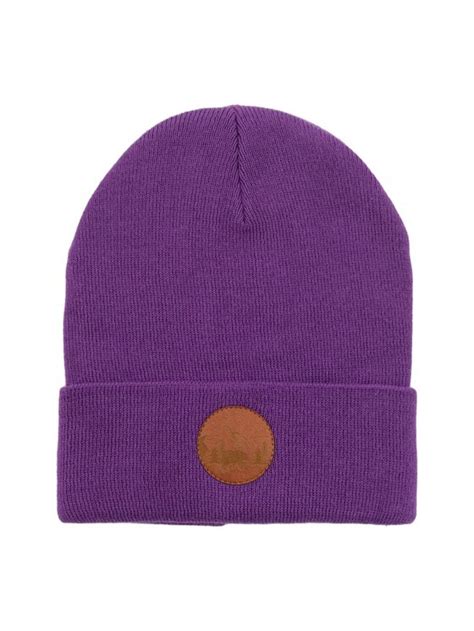 Kabak Czapka Klasyczna Beanie Fioletowy Modivo Pl