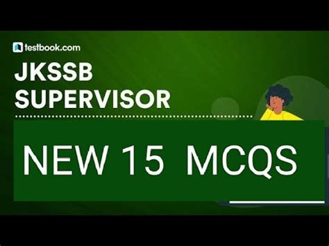 Top 15 MCQS Jkssb Female Supervisor New Mcq S JKSSB Supervisor Mcq S