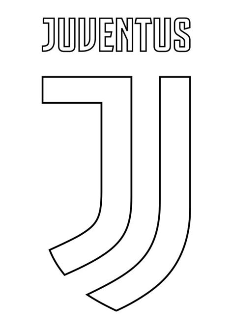 Dibujo Para Colorear El Escudo De La Juventus De Tur N Italia