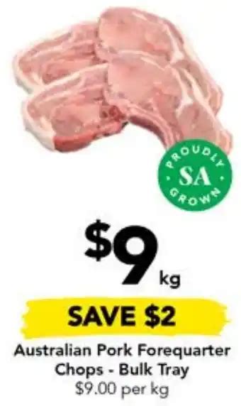 Australian Pork Forequarter Chops Bulk Tray Per Kg Offer At Drakes