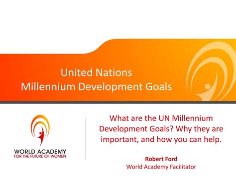 Ppt United Nations Millennium Development Goals Powerpoint