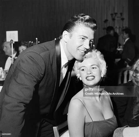 Actress Jayne Mansfield and her husband Mickey Hargitay attend an ...