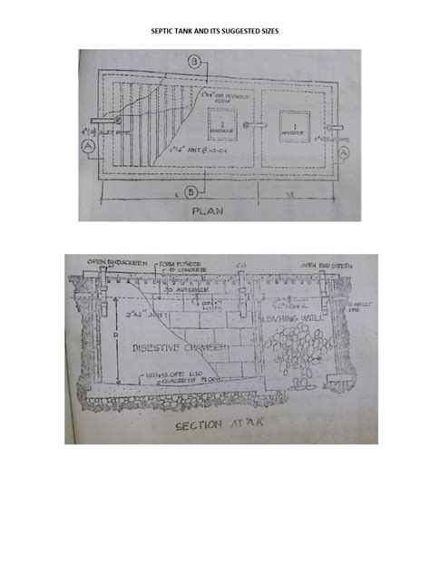 Septic Tank and Its Suggested Sizes | PDF