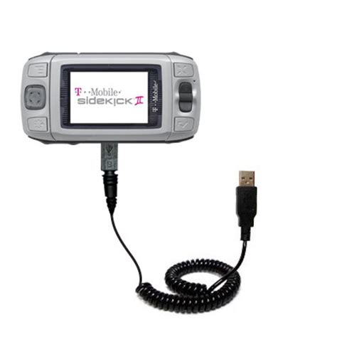 Coiled Power Hot Sync USB Cable Suitable For The T Mobile Sidekick II With Both Data And Charge