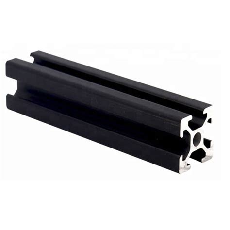 Industrial T V Slot Black Anodized Windows And Doors Aluminum Extrusion