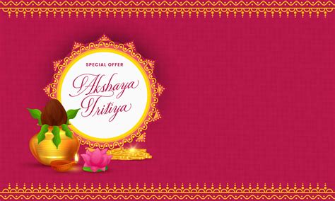 Hindu Festival Akshaya Tritiya Concept With Akshaya Tritiya Wishes