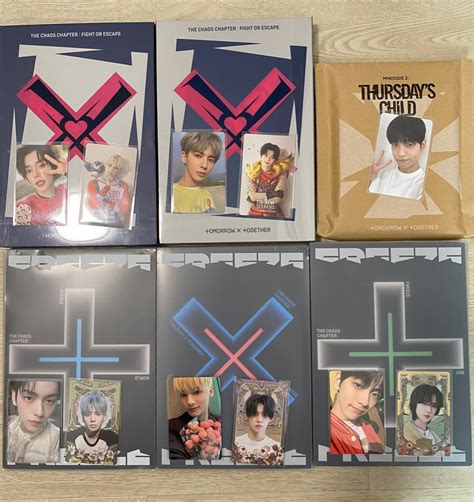 WTS TXT Freeze And Fight Or Escape Albums Yeonjun Soobin Taehyun Kai