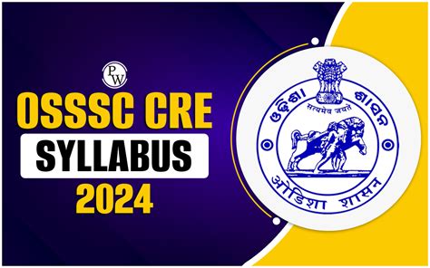 OSSSC CRE Syllabus 2024 Subject Wise Syllabus And Exam Pattern