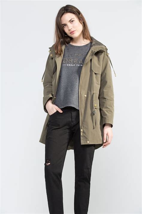 Parka Larga Parka Pantalones Verdes Militares Ropa