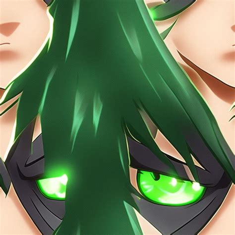 Green Haired Anime Male