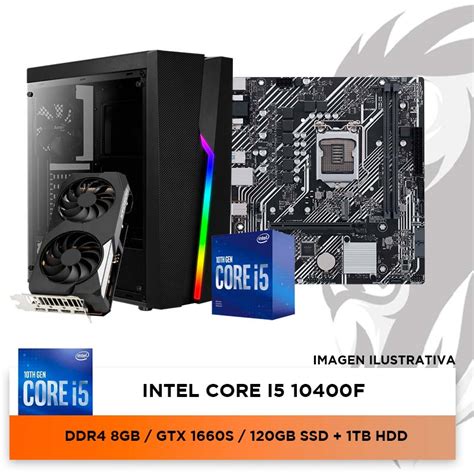 PC ARMADA I5 10400F H410 8GB 120GB SSD 1660 SUPER