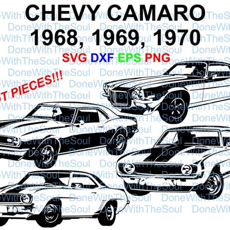 Chevy Camaro 1968 1969 1970 Chevy Vector Camaro Vector Etsy