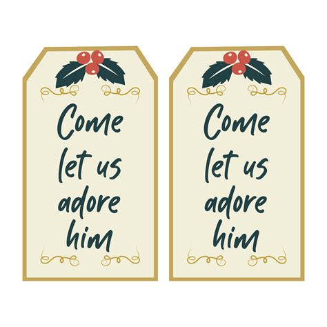 Christian Christmas Gift Tags Free Pdf Printables Printablee