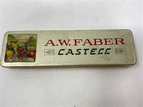 Vintage A W Faber Castell Pencil Tin Collectable Etsy