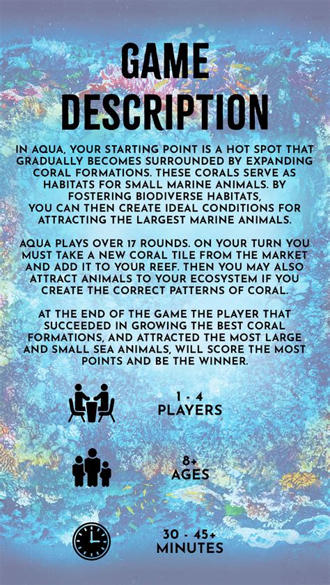 Aqua Board Game The Op Games