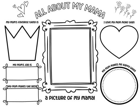 All About My Mom Printable All About My Mom T All About Etsy