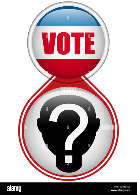 Vector United States Election Vote Button Stock Photo Alamy