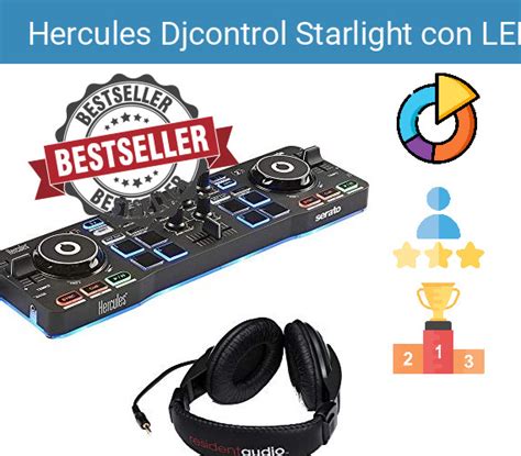 Recensione Hercules Djcontrol Starlight con LED e opinioni - Cuffietop.it