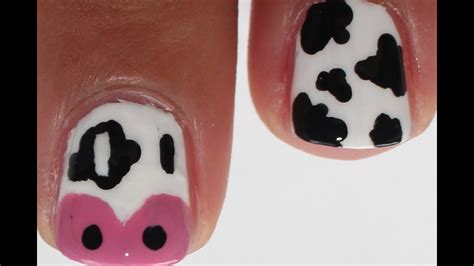 Cow Nail Art Tutorial Youtube