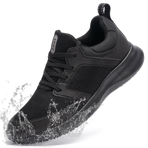 non slip black shoes for work 1