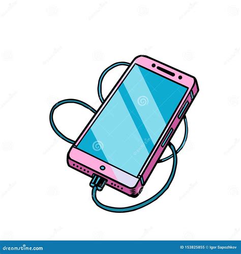 Dispositivo Cor De Rosa Do Telefone Celular Do Smartphone Ilustra O Do