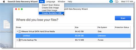 Create Bootable Media Of Easeus Data Recovery Wizard For Mac