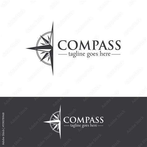 Compass Logo Design Creative Concept Template V 4 Stock Vector Adobe Stock