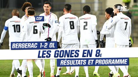 Coupe de France Bergerac 1 2 OL résultats et programme des 16e