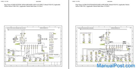 Volvo Truck Vnr Vnl 2019 Series Wiring Diagram Manualpost Instant