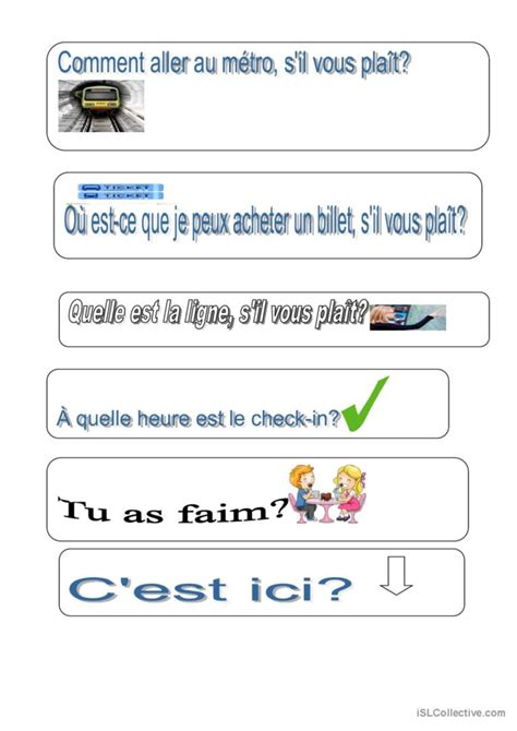 Questions flashcards compréhension g Français FLE fiches pedagogiques