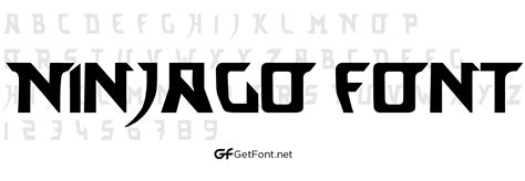 Download Ninjago Font Now! - GetFont