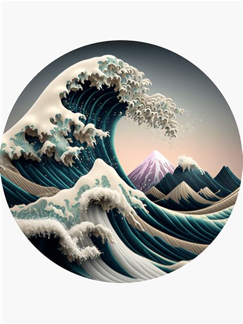 Great Wave Off Kanagawa Sticker For Sale By KING S Redbubble