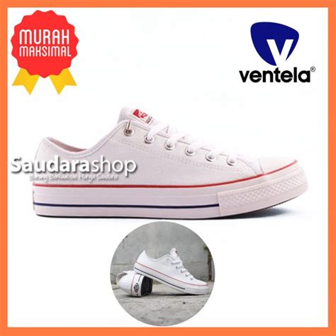 Jual Sepatu Ventela Ethnic White Low Ventela Ethnic Putih Low