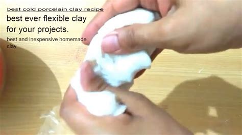 Cold Porcelain Clay Recipe Best Air Dry Claydiy Homemade Clay Best