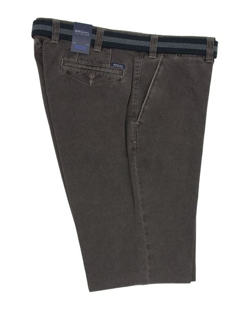 Venice Broken Needle Cord Trouser Dark Brown