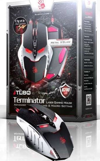 A4Tech Bloody TL80 Terminator Laser Gaming Mouse Advanced weapon tuning ...
