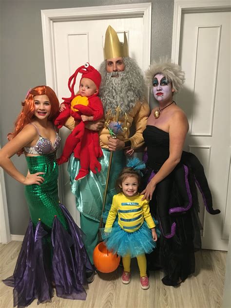 The Little Mermaid costumes diy | Family themed halloween costumes ...