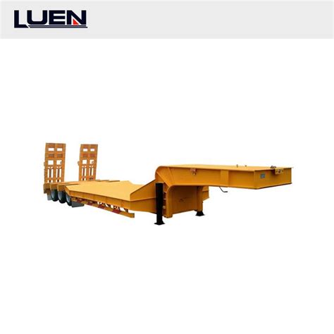 2021 Luen Transport Vehicle Gooseneck Heavy Goods Low Bed Truck Trailer