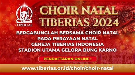 Pendaftaran Choir Natal Gereja Tiberias Indonesia