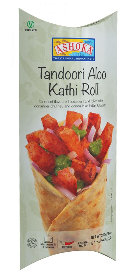 Frozen Ashoka Tandoori Aloo Kathi Roll M A Oriental Foods Ltd