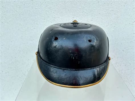 CASQUE À POINTE SPIKEHELMET PICKELHAUBE BOMBE PRUSSE OFFICIER EUR 1