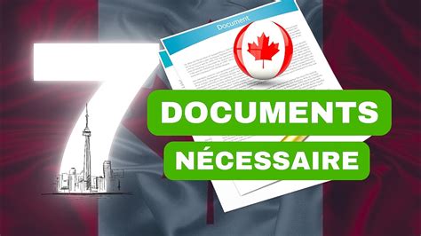 7 Documents nécessaire à préparer pour immigrer au Canada YouTube