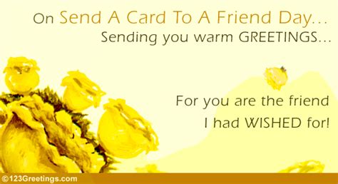 A Wish Come True! Free Send a Card to a Friend Day eCards | 123 Greetings