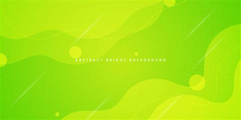 Modern Bright Green Background With Simple Wave And Lines Pattern