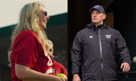 "She's the queen": Kalen DeBoer's wife Nicole's first pitch at