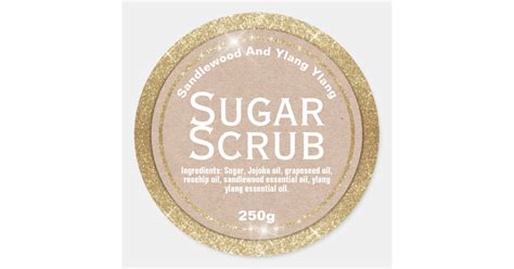 Customizable Sugar Scrub Label Zazzle