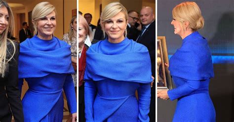 Kolinda Pokazala Zavidnu Figuru U Elegantnoj Plavoj Haljini Sata